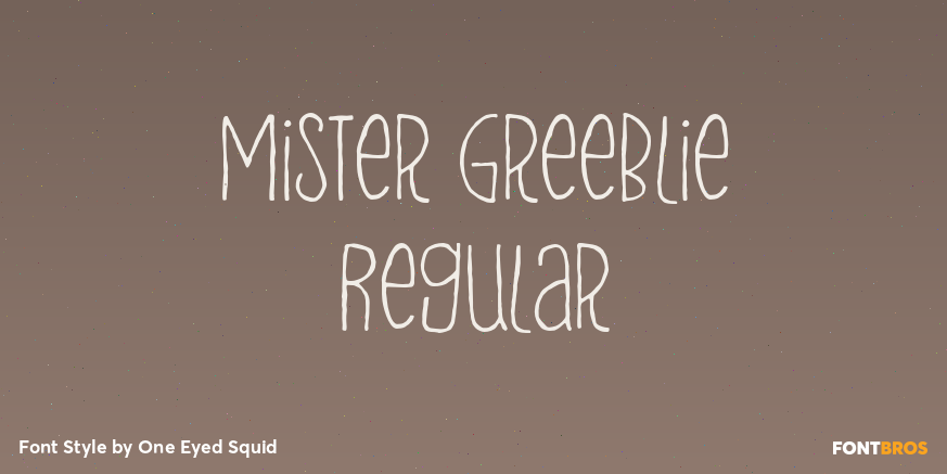 Mister Greeblie Regular Poster