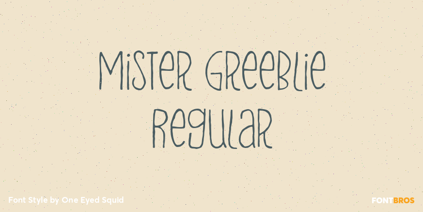 Mister Greeblie Regular Poster