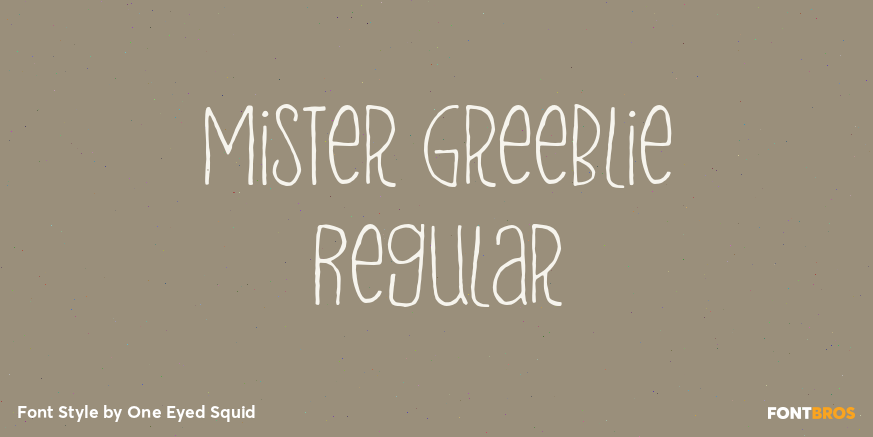 Mister Greeblie Regular Poster