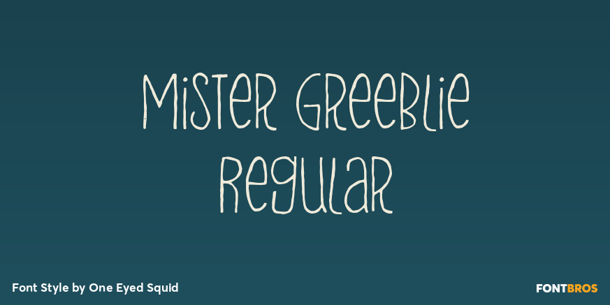 Mister Greeblie Regular Poster