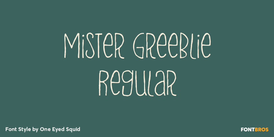 Mister Greeblie Regular Poster