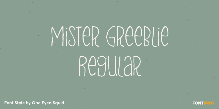 Mister Greeblie Regular Poster
