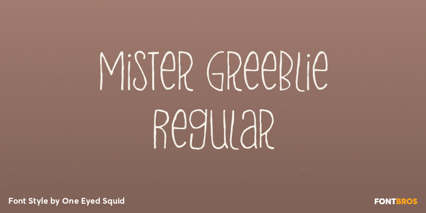 Mister Greeblie Regular Poster
