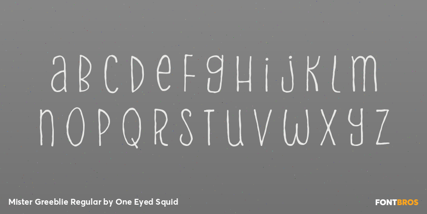 Mister Greeblie Regular Font Poster #1