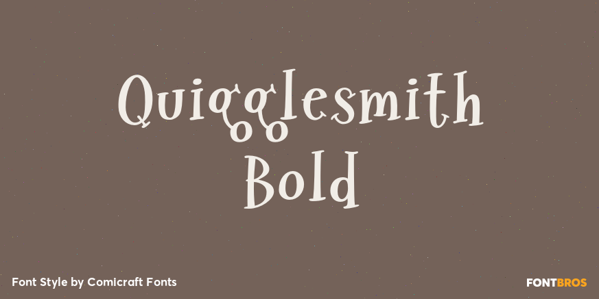 Quigglesmith Bold Poster