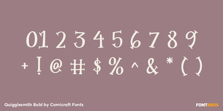 Quigglesmith Bold Font Poster #1