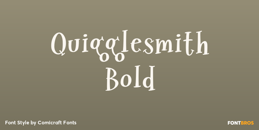Quigglesmith Bold Poster