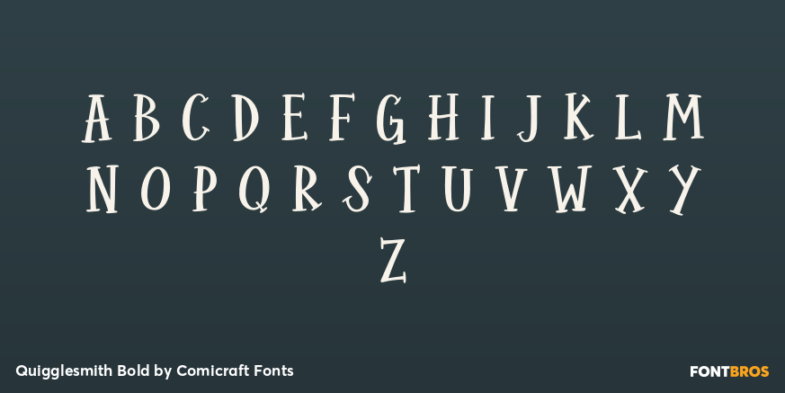 Quigglesmith Bold Font Poster #2