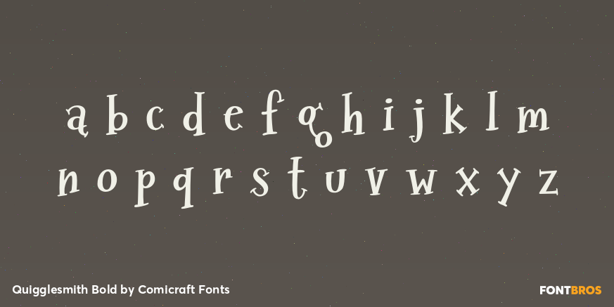 Quigglesmith Bold Font Poster #3