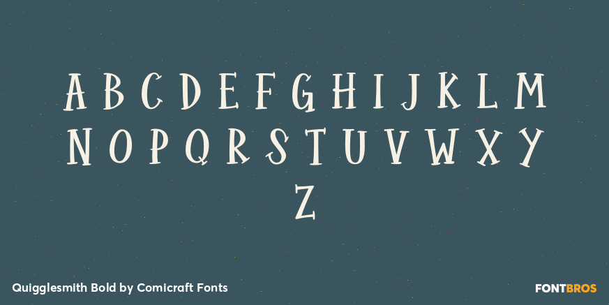 Quigglesmith Bold Font Poster #1