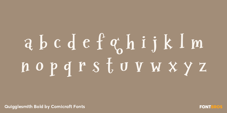 Quigglesmith Bold Font Poster #1