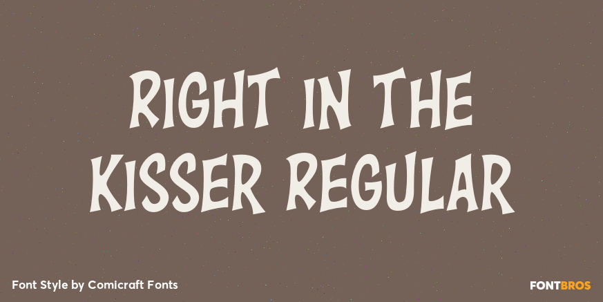 Right in the Kisser Regular Poster