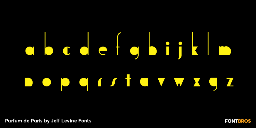 Parfum de Paris Font Poster #2