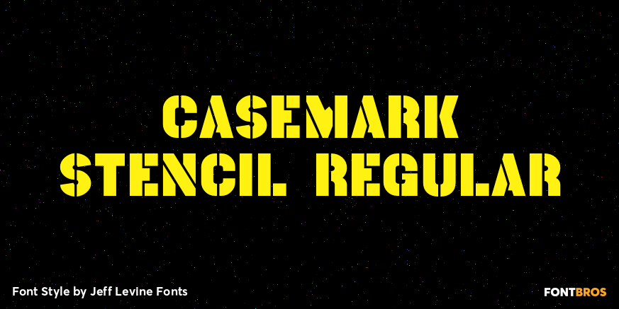 Casemark Stencil Regular Font Poster #1