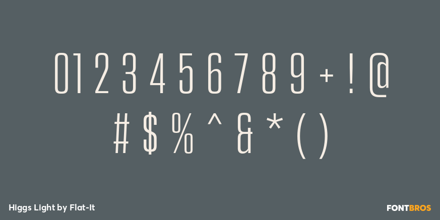 Higgs Light Font Poster #4