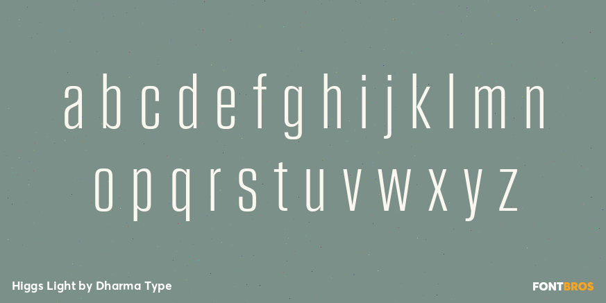 Higgs Light Font Poster #3