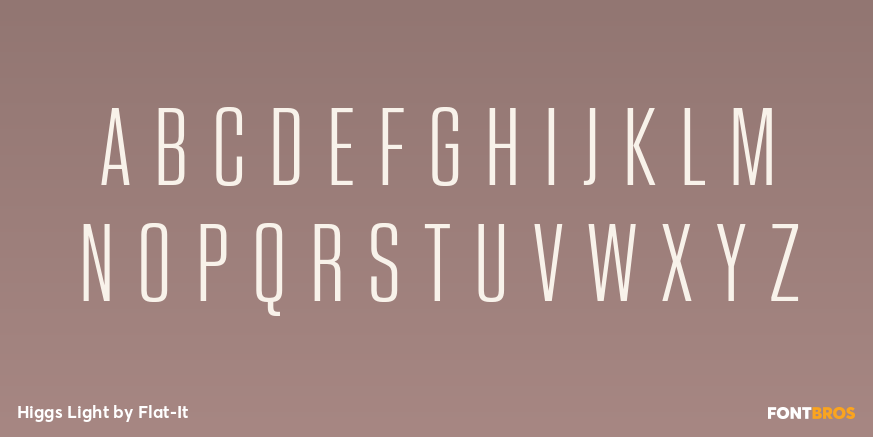 Higgs Light Font Poster #2