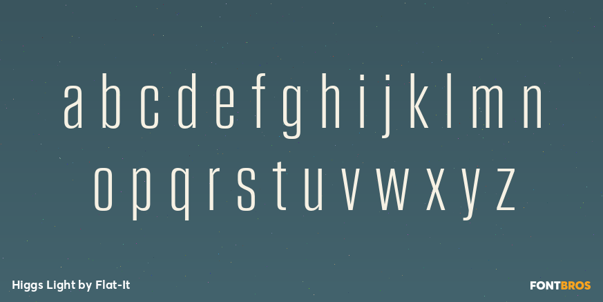 Higgs Light Font Poster #3