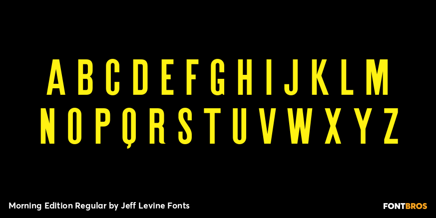 Morning Edition Regular Font Poster #3