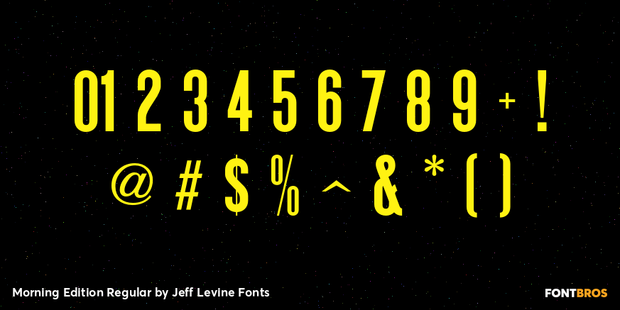 Morning Edition Regular Font Poster #4