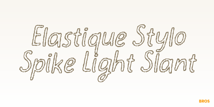 Elastique Stylo Spike Light Slant Poster