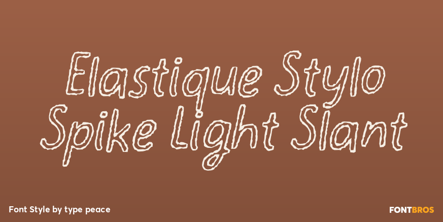 Elastique Stylo Spike Light Slant Poster