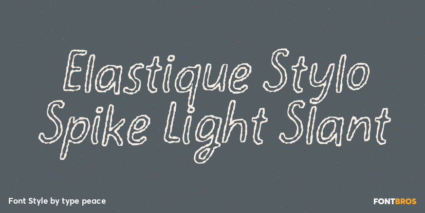 Elastique Stylo Spike Light Slant Poster