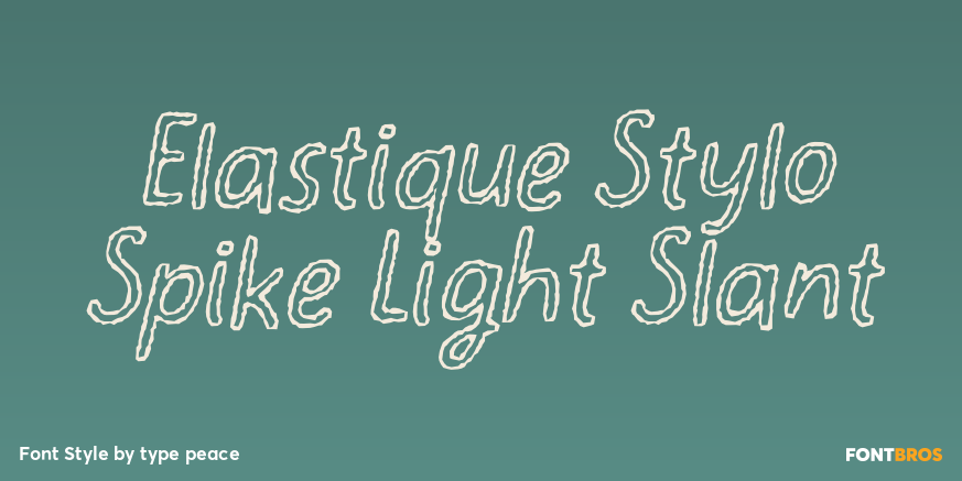 Elastique Stylo Spike Light Slant Poster