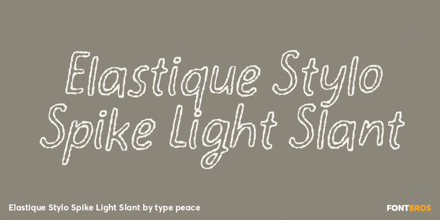 Elastique Stylo Spike Light Slant Poster