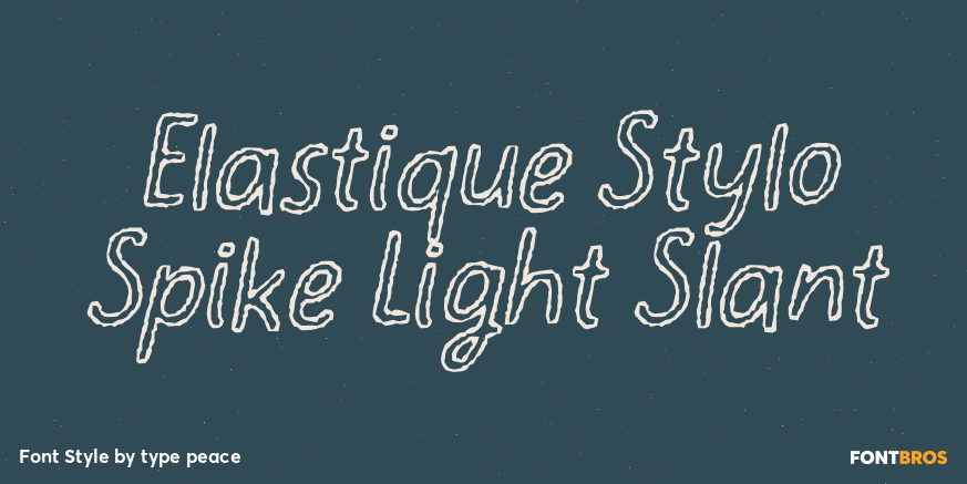 Elastique Stylo Spike Light Slant Poster