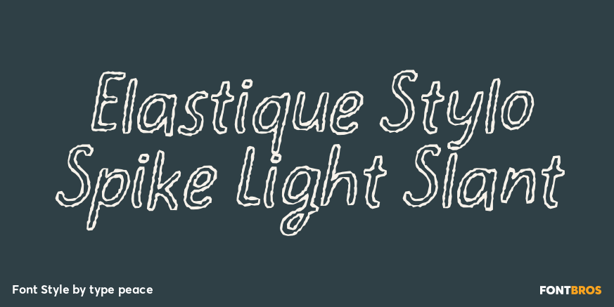 Elastique Stylo Spike Light Slant Poster