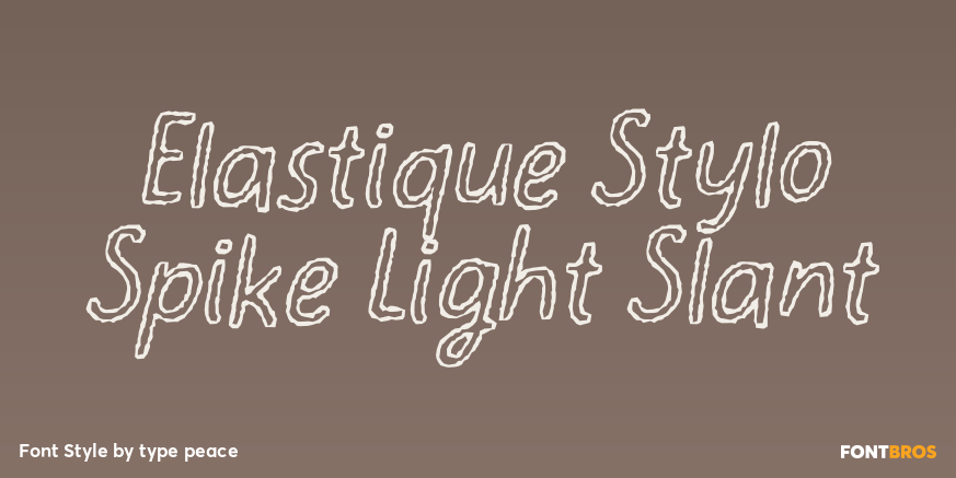Elastique Stylo Spike Light Slant Poster