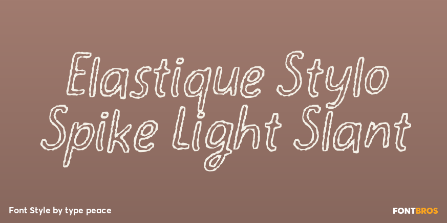 Elastique Stylo Spike Light Slant Poster