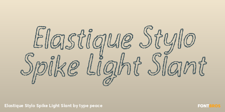 Elastique Stylo Spike Light Slant Poster