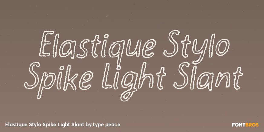 Elastique Stylo Spike Light Slant Poster