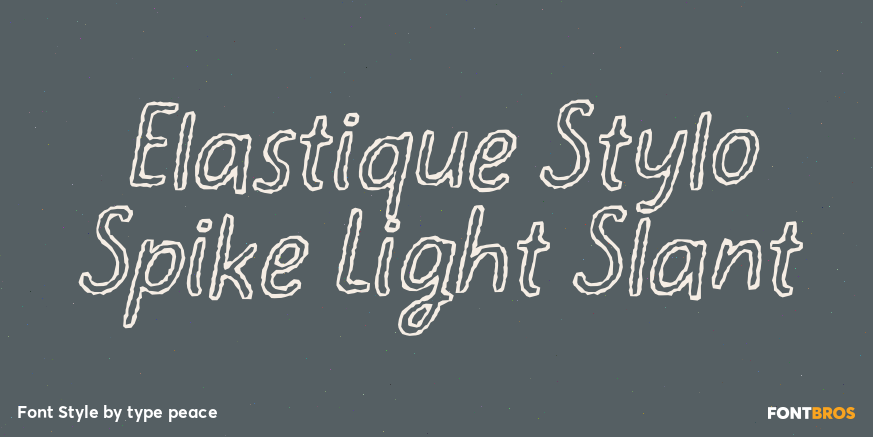 Elastique Stylo Spike Light Slant Poster