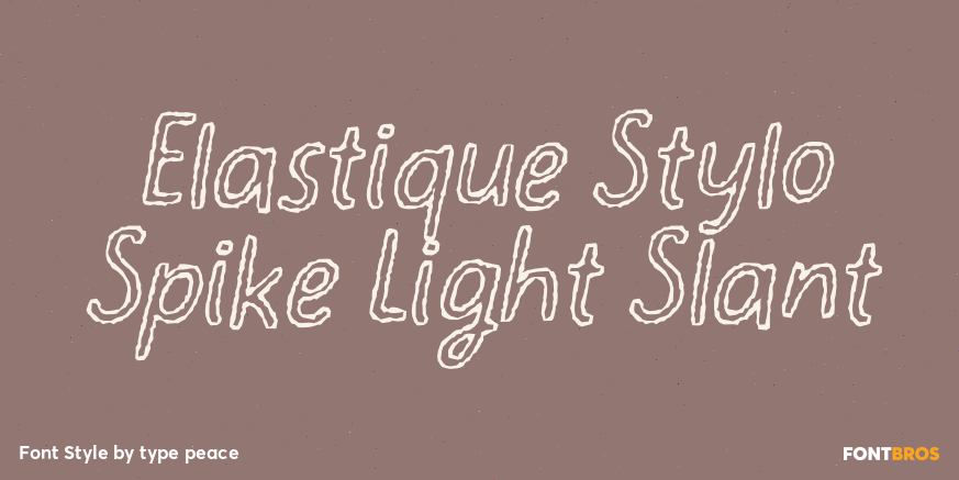 Elastique Stylo Spike Light Slant Poster