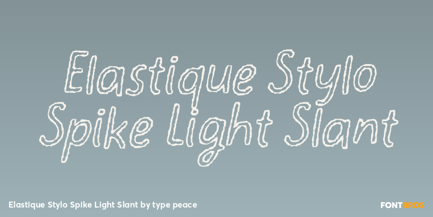 Elastique Stylo Spike Light Slant Poster