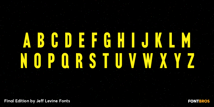 Final Edition Font Poster #2