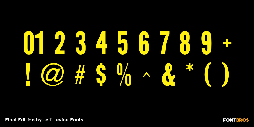 Final Edition Font Poster #4