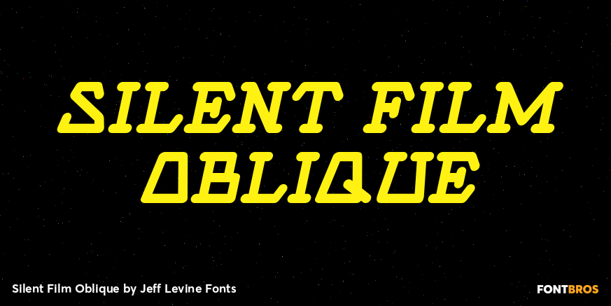 Silent Film Oblique Poster