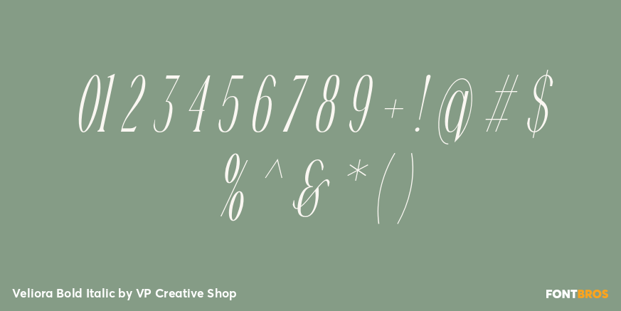 Veliora Bold Italic Font Poster #4