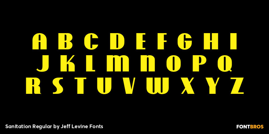 Sanitation Regular Font Poster #2