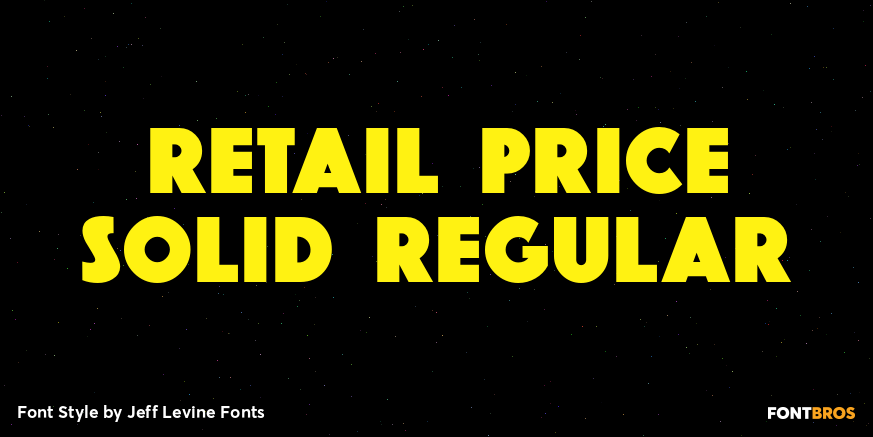 Retail Price Solid Regular Poster