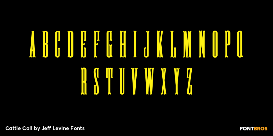 Cattle Call Font Poster #2