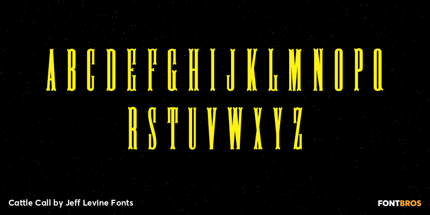 Cattle Call Font Poster #3