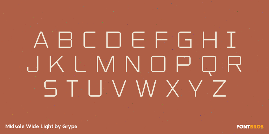 Midsole Wide Light Font Poster #2