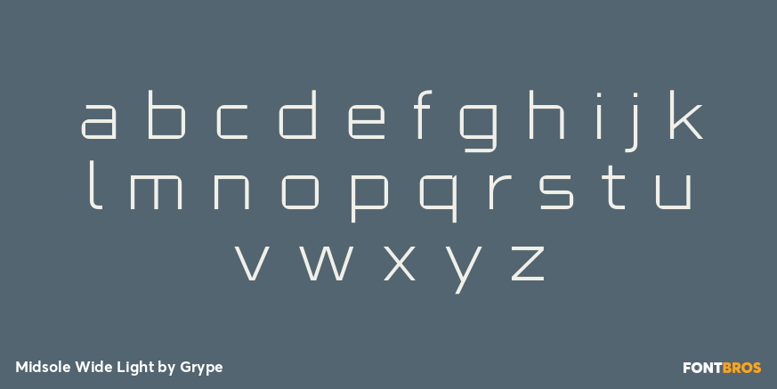 Midsole Wide Light Font Poster #3
