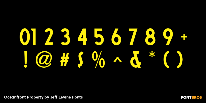 Oceanfront Property Font Poster #4