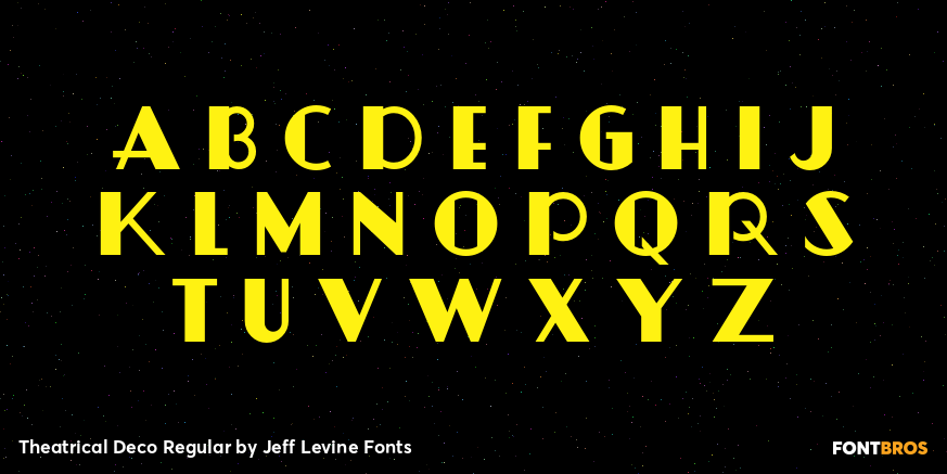 Theatrical Deco Regular Font Poster #3